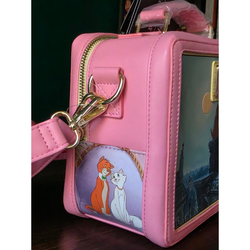 NWT Loungefly Disney The Aristocats Lunchbox Crossbody Bag - Picture 5 of 7